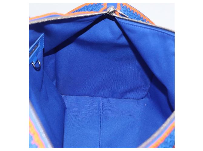 LOUIS VUITTON Monogram Flower Keepall Bandouliere 50 Blue M21895 Auth 167265SM Monogramma - view 23