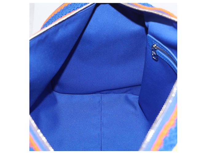 LOUIS VUITTON Monogram Flower Keepall Bandouliere 50 Blue M21895 Auth 167265SM Monogramma - view 24