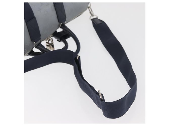 LOUIS VUITTON Monogram Satellite Keepall Bandouliere 50 M44170 LV Auth 167267SAM Argento - vista 10