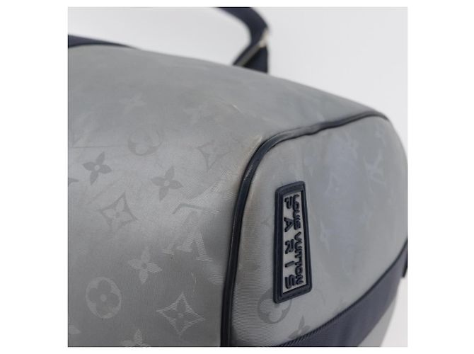 LOUIS VUITTON Monogram Satellite Keepall Bandouliere 50 M44170 LV Auth 167267SAM Argento - vista 19