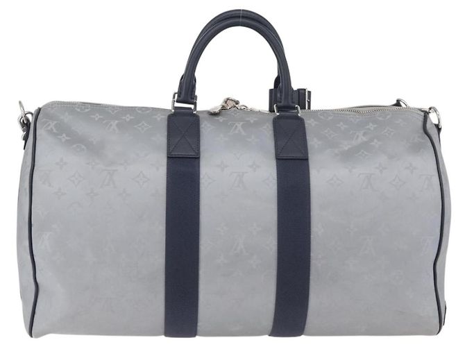 LOUIS VUITTON Monogram Satellite Keepall Bandouliere 50 M44170 LV Auth 167267SAM Argento - vista 2