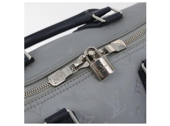 LOUIS VUITTON Monogram Satellite Keepall Bandouliere 50 M44170 LV Auth 167267SAM Argento - vista 23