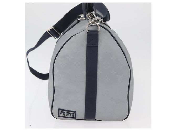 LOUIS VUITTON Monogram Satellite Keepall Bandouliere 50 M44170 LV Auth 167267SAM Argento - vista 5