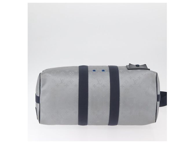 LOUIS VUITTON Monogram Satellite Keepall Bandouliere 50 M44170 LV Auth 167267SAM Argento - vista 6