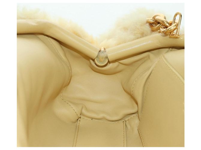 Borsa a Spalla BOTTEGA VENETA Pelliccia Oro Giallo Aut 177150M D'oro - vista 19