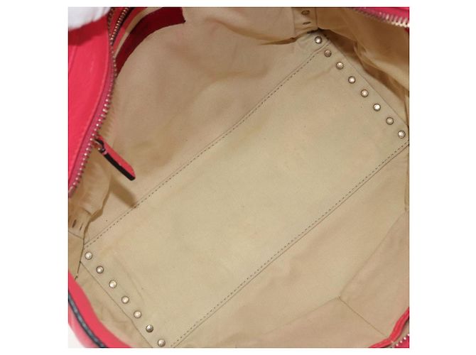 Borsa Tote VALENTINO in pelle 2way Rosso Oro Auth BA12401 D'oro - vista 10