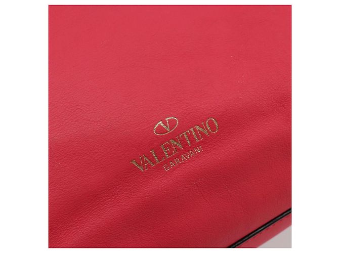 Borsa Tote VALENTINO in pelle 2way Rosso Oro Auth BA12401 D'oro - vista 21