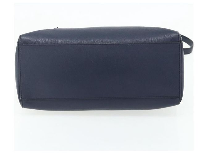 Borsa BALLY in pelle 2way Navy Silver Auth 178127 Argento Blu navy - vista 5
