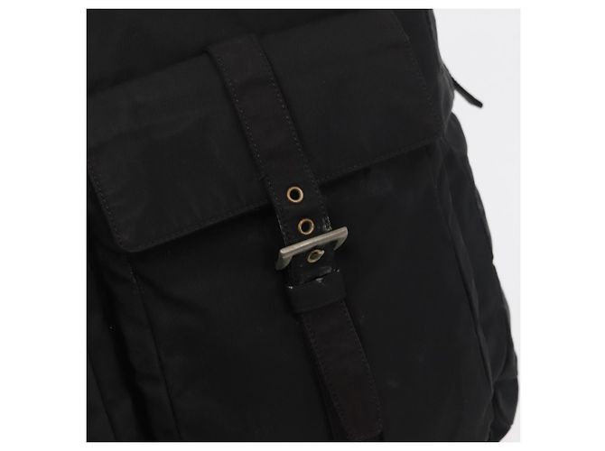 PRADA Tote Bag Nylon Schwarz Silber Auth 176645 - Ansicht 10