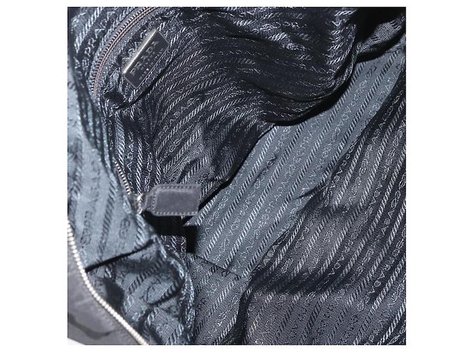 PRADA Tote Bag Nylon Schwarz Silber Auth 176645 - Ansicht 11