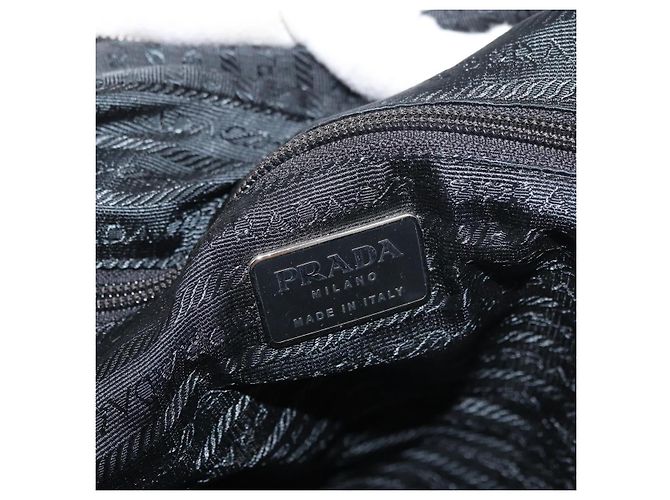 PRADA Tote Bag Nylon Schwarz Silber Auth 176645 - Ansicht 20