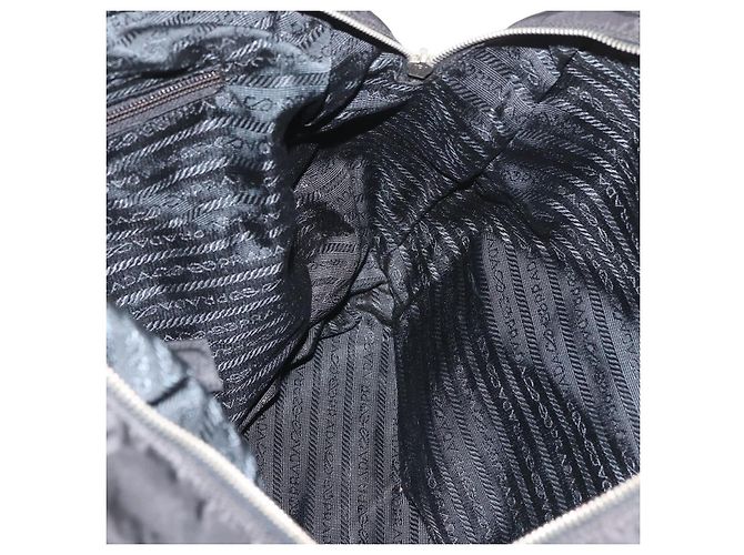 PRADA Tote Bag Nylon Schwarz Silber Auth 176645 - Ansicht 21