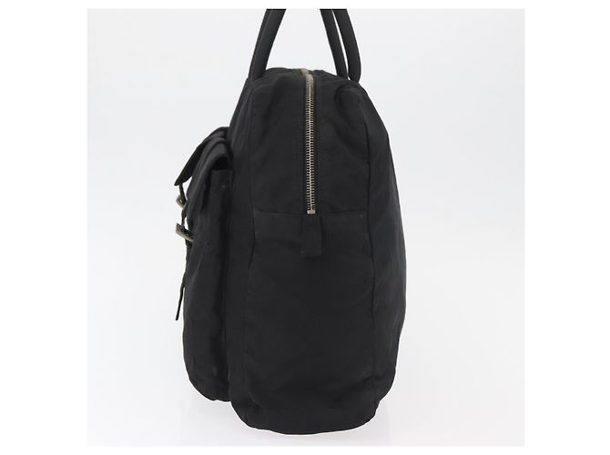 PRADA Tote Bag Nylon Schwarz Silber Auth 176645 - Ansicht 3
