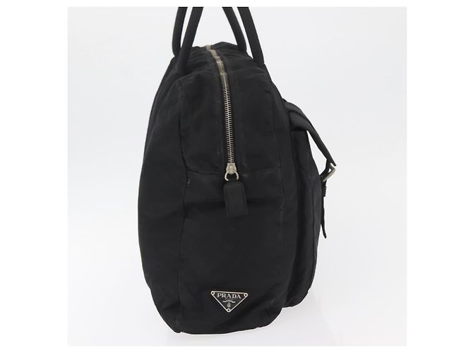 PRADA Tote Bag Nylon Schwarz Silber Auth 176645 - Ansicht 4