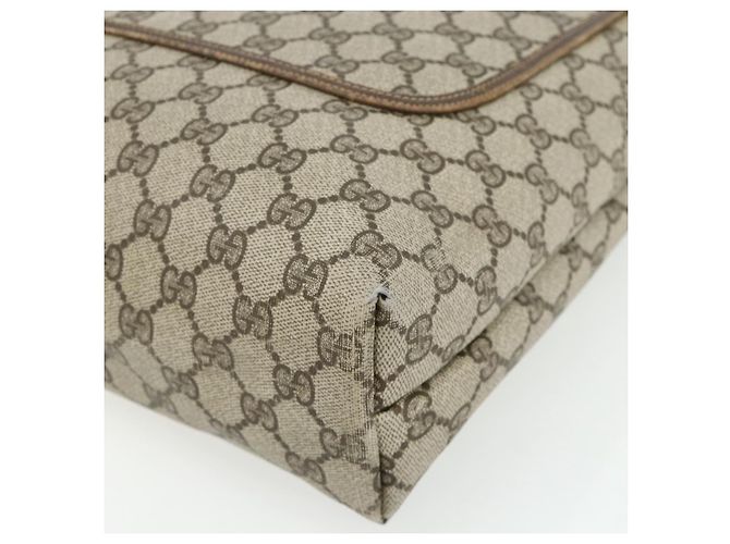 Borsa Tote GUCCI GG Supreme Web Sherry Line PVC Beige Red 16 002 4487 Auth 177774 - vista 10