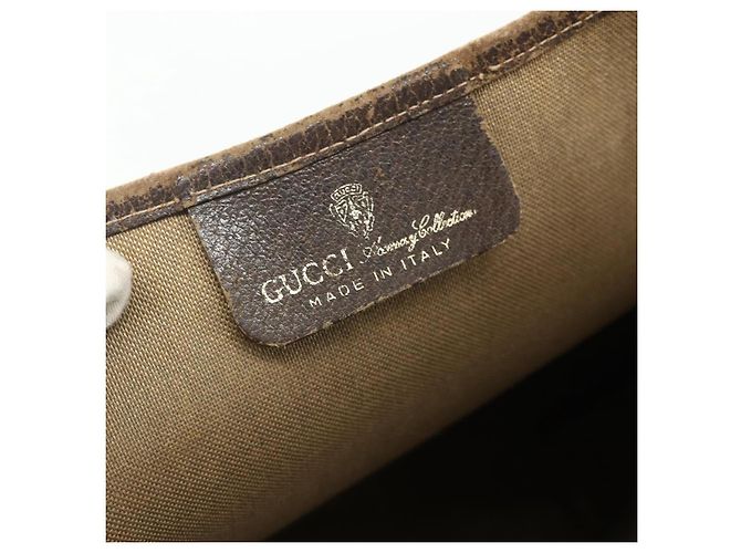 Borsa Tote GUCCI GG Supreme Web Sherry Line PVC Beige Red 16 002 4487 Auth 177774 - vista 15
