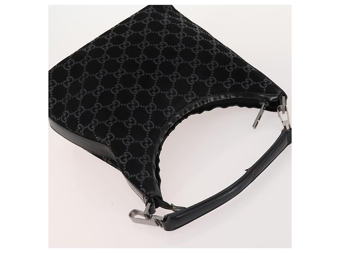 Borsa GUCCI GG Canvas Guccissima Suede Nylon 4 Set Beige Black Pink Auth bs34767 Nero Rosa - vista 11