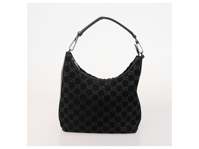 Borsa GUCCI GG Canvas Guccissima Suede Nylon 4 Set Beige Black Pink Auth bs34767 Nero Rosa - vista 8