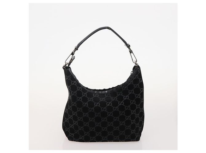 Borsa GUCCI GG Canvas Guccissima Suede Nylon 4 Set Beige Black Pink Auth bs34767 Nero Rosa - vista 9