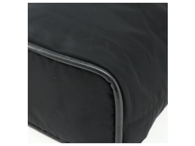 Céline Borsa a mano CELINE Circle Nylon Nero Oro Auth 177318A D'oro - vista 9
