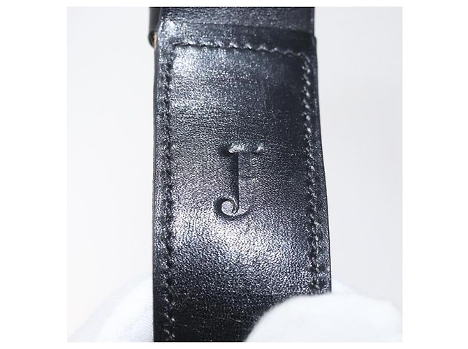 Céline Bolsa de Ombro CELINE em Couro Preto com Detalhes Dourados Auth 178275 - vista 12