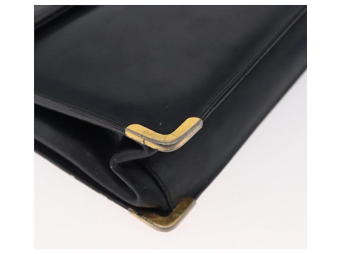Borsa a Spalla con Catena Christian Dior in Pelle Blu Navy e Oro Auth bs35041 D'oro - vista 13