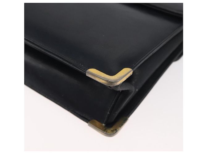 Borsa a Spalla con Catena Christian Dior in Pelle Blu Navy e Oro Auth bs35041 D'oro - vista 14