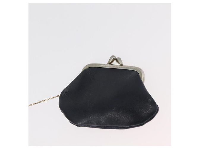Borsa a Spalla con Catena Christian Dior in Pelle Blu Navy e Oro Auth bs35041 D'oro - vista 23