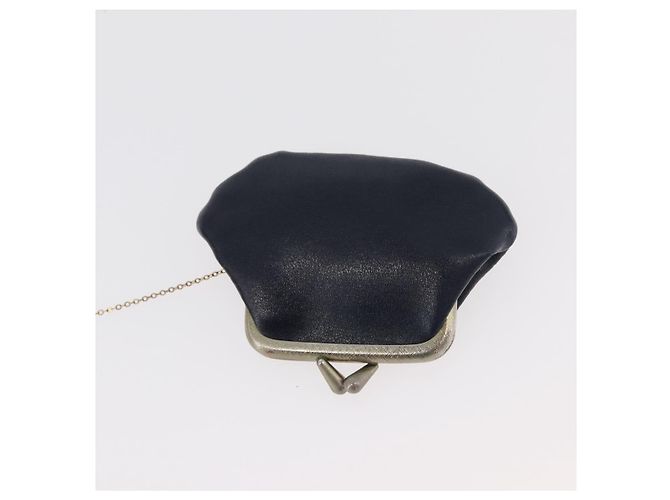Borsa a Spalla con Catena Christian Dior in Pelle Blu Navy e Oro Auth bs35041 D'oro - vista 24