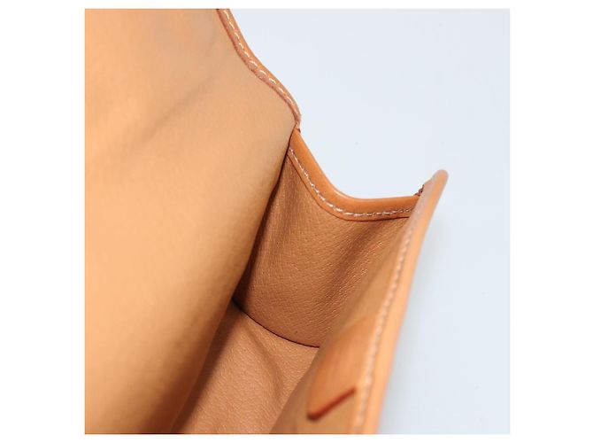 Céline Pochette CELINE Macadam Canvas PVC Cuero Marrón Oro Auth 177871A Castaño Dorado - vista 17