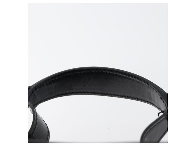 GUCCI Horsebit Vanity Tasche Wildleder Schwarz Silber 032 1705 0141 Auth bs34967 - Ansicht 8