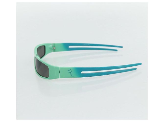 Christian Dior Sonnenbrille aus Kunststoff Grün Auth 177299A - Ansicht 6