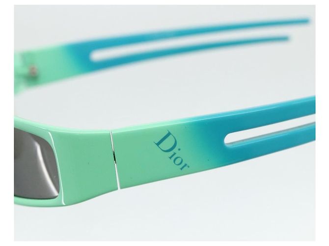 Christian Dior Sonnenbrille aus Kunststoff Grün Auth 177299A - Ansicht 7