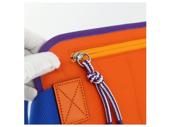 Borsa a tracolla GUCCI Nylon Viola Argento 752102 Auth ka4239A Porpora - vista 17
