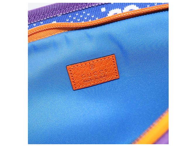 Borsa a tracolla GUCCI Nylon Viola Argento 752102 Auth ka4239A Porpora - vista 18