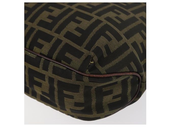 Borsa a Mano FENDI Zucca Canvas Nero Marrone Auth bs34584 - vista 16