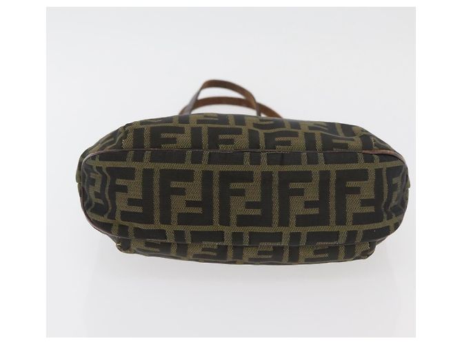 Borsa a Mano FENDI Zucca Canvas Nero Marrone Auth bs34584 - vista 5