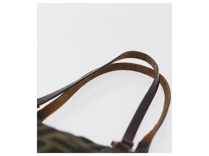 Borsa a Mano FENDI Zucca Canvas Nero Marrone Auth bs34584 - vista 8