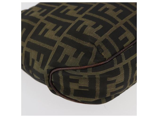 Borsa a Mano FENDI Zucca Canvas Nero Marrone Auth bs34584 - vista 9