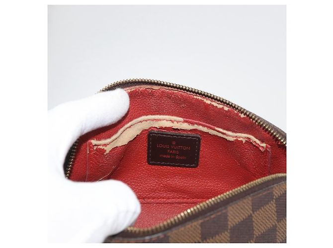 LOUIS VUITTON Damier Ebene Pochette Cosmetic PM Pochette N47516 LV Auth 178952 - vista 10