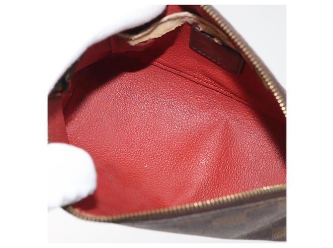 LOUIS VUITTON Damier Ebene Pochette Cosmetic PM Pochette N47516 LV Auth 178952 - vista 11