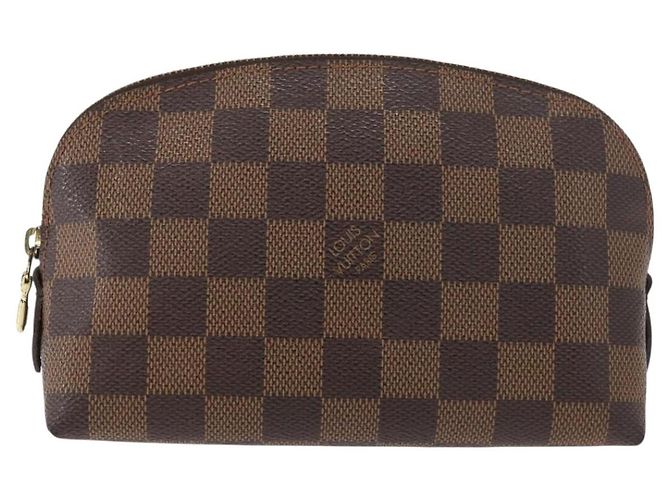 LOUIS VUITTON Damier Ebene Pochette Cosmetic PM Pochette N47516 LV Auth 178952 - vista 13