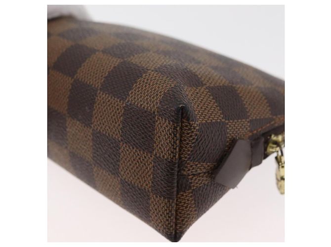 LOUIS VUITTON Damier Ebene Pochette Cosmetic PM Pochette N47516 LV Auth 178952 - vista 14