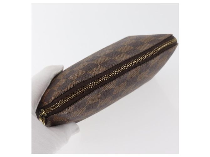 LOUIS VUITTON Damier Ebene Pochette Cosmetic PM Pochette N47516 LV Auth 178952 - vista 5