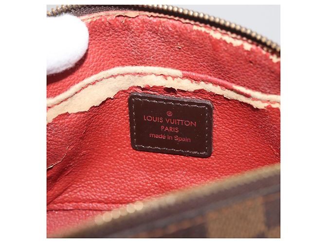 LOUIS VUITTON Damier Ebene Pochette Cosmetic PM Pochette N47516 LV Auth 178952 - vista 9