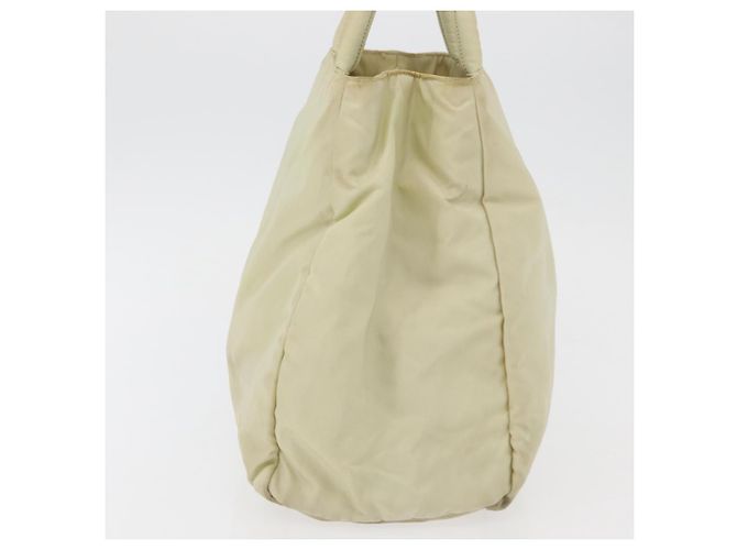 PRADA Handtasche Nylon Beige Silber Auth bs34795 - Ansicht 4