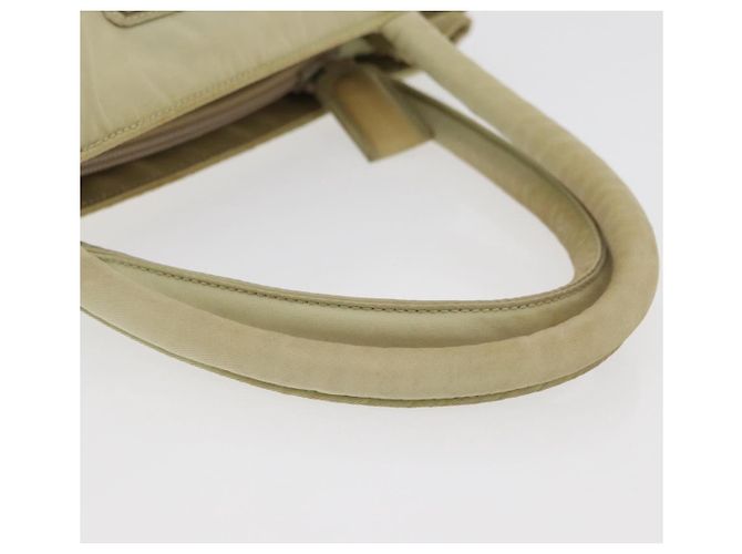 PRADA Handtasche Nylon Beige Silber Auth bs34795 - Ansicht 8