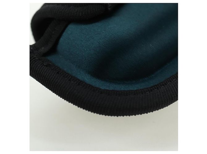 FENDI Picobucket Funda para AirPods Bolso de Cuello en Satén Negro Oro Auth 178091M Dorado - Ansicht 17