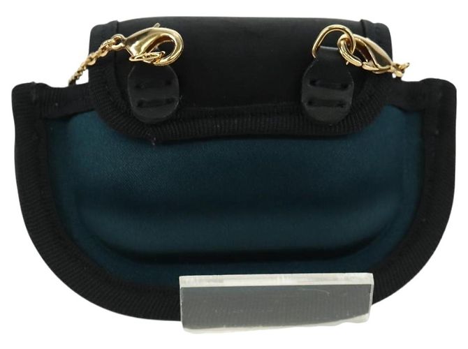 FENDI Picobucket Funda para AirPods Bolso de Cuello en Satén Negro Oro Auth 178091M Dorado - Ansicht 2