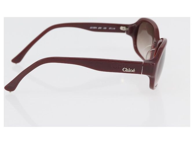 Chloé Gafas de sol Chloe de plástico 2 Set Brown Bordeaux Auth BA12498 Castaño Burdeos - vista 14